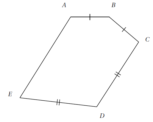Un polygone avec des codages