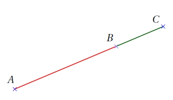 Des points alignés