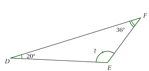 Calculer la mesure d'un angle d'un triangle