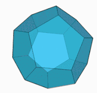 un dodécaèdre régulier